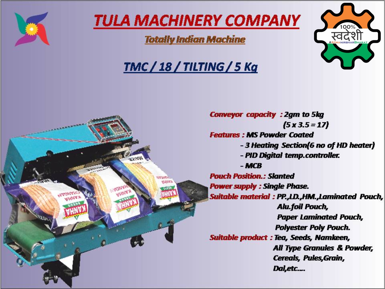Continuous Band Sealing Machine (Tilting)